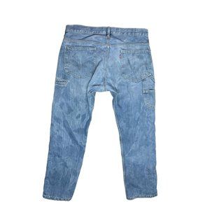 Levi's 33x32 Men's Carpenter Blue Jeans 100% Cotton *Flaw